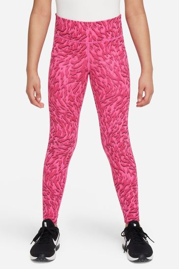 Nike Dark Pink Dri-FIT One Leggings