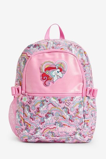 Smiggle Pink Wild Side Classic Attach Backpack