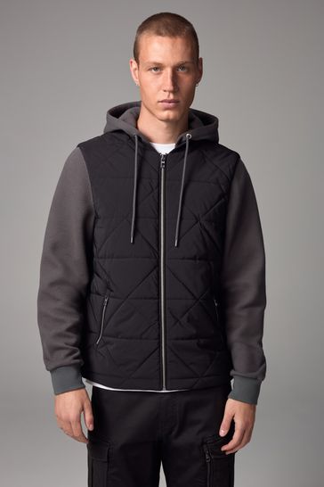 Diamond quilted puffer jacket clearance
