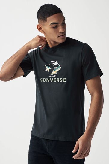Converse Black Winter Star Chevron T-Shirt