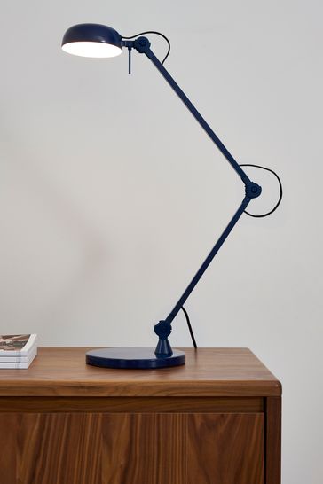 Jasper Conran London Navy Adjustable Table Lamp