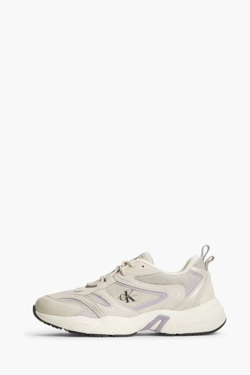 Calvin klein cream trainers outlet