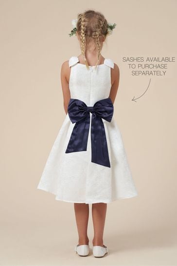 Ribbon shoulder dress on sale