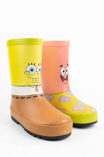 Vanilla Underground Yellow SpongeBob SquarePants Unisex Kids Patrick Wellington Boots without Handles