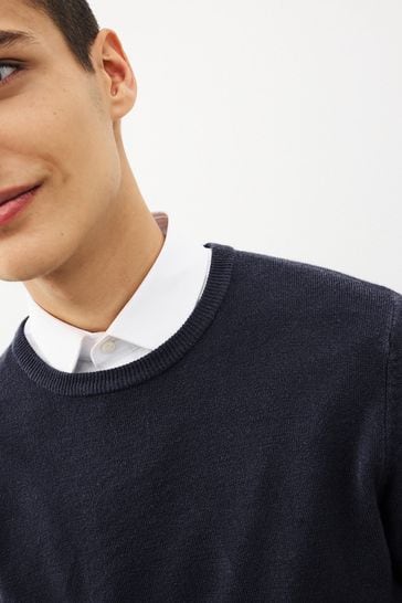 Next navy heart jumper online