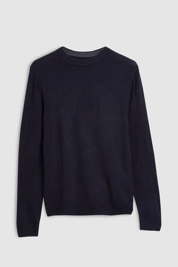 Pullover navy top blue
