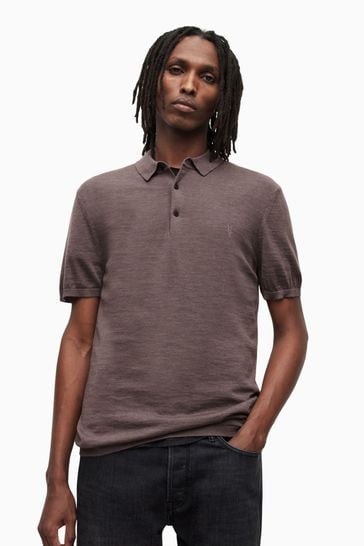 All saints mode sales merino polo shirt