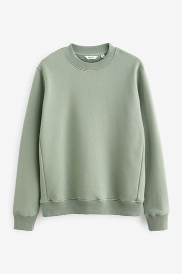 Buy Sage Green Regular Fit Crew Sweatshirt from Next USA