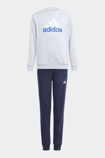 adidas Grey Kids Sportswear Essentials Big Logo Fleece Jogger Set