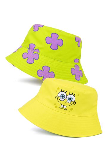Vanilla Underground Yellow SpongeBob SquarePants Licensing Reversible Bucket Hat