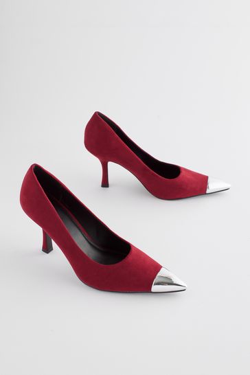 Buy Red Forever Comfort Metallic Toe Court Shoes from Next Singapore