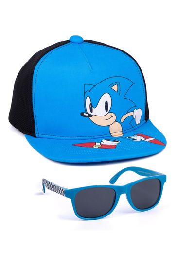 Vanilla Underground Blue Sonic Kids Licensing Cap with Sunglasses