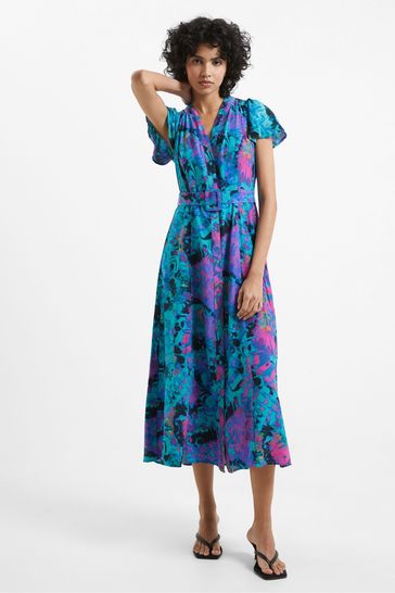 Buy French Connection Blue Gabriel Ladel Dress from Next Luxembourg