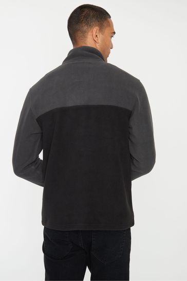 Buy Threadbare Grey Two Tone 1 4 Zip Fleece Jumper from Next Canada