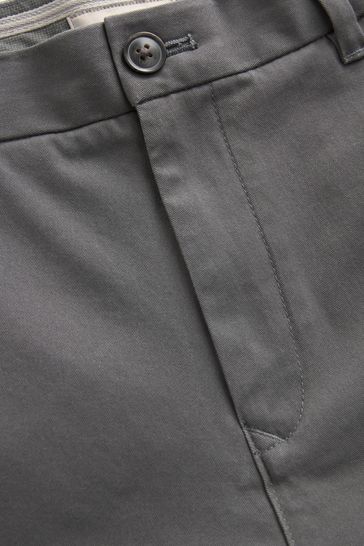 【限定販売】 Grey Buy Dark from Trousers Chinos Stretch - Fit Straight - パンツ