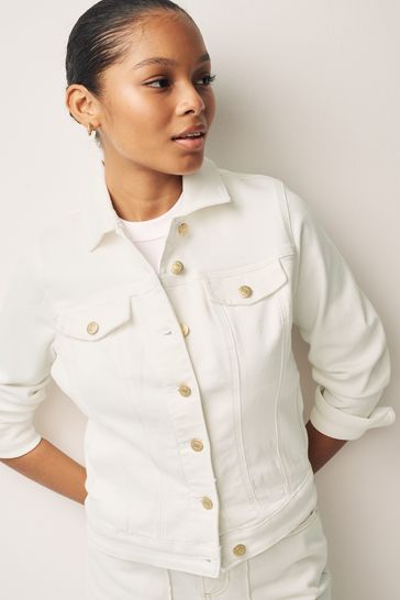Denim jacket with button up shirt new arrivals