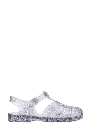 Buy Melissa Silver Possession Shiny Clear Sandals from Next Australia