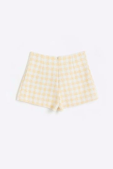 Buy River Island Girls Yellow Boucle Shorts from Next Slovakia