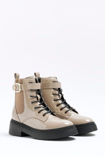 Buy River Island Lace Up Buckle Boots bei Next Deutschland