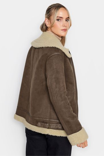 Pull and bear borg jacket best sale