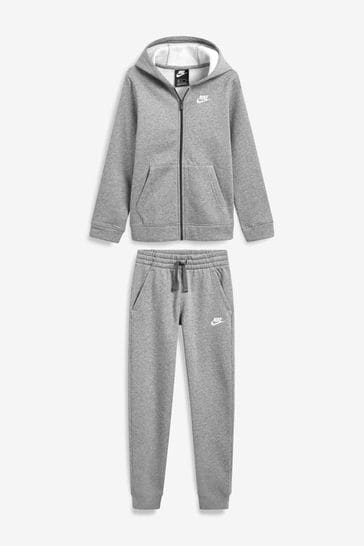 All grey nike tracksuit hotsell