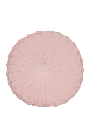 Blush pink shop round cushion