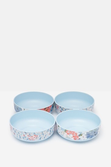 Joules Blue Floral And Ditsy Print Outdoor Bowls Set