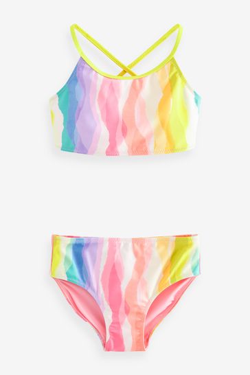 Bikini multicolor arcoíris (3-16 años)