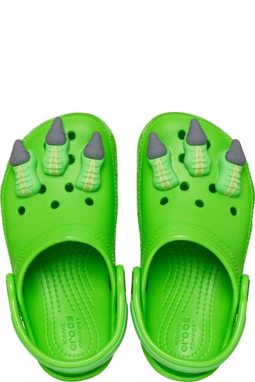 Crocs Green Toddler Classic I AM Dinosaur Clogs