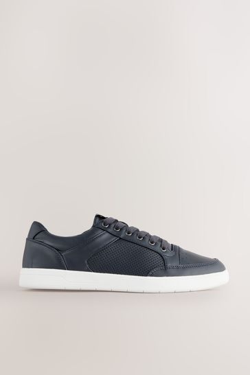 Navy blue casual sneakers store
