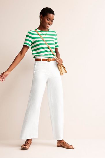 Boden linen trousers sales