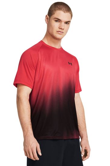 Under Armour Red Tech Fade Short Sleeve T-Shirt