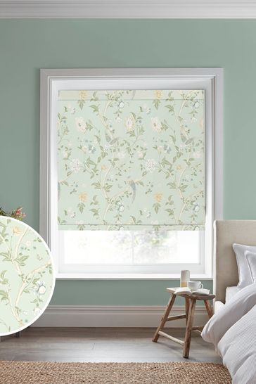 Eau De Nil Summer Palace Made to Measure Roman Blind