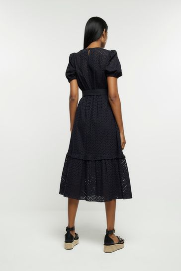 River island black polka dot dress 2025