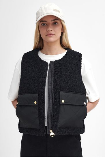 Barbour gilet black best sale