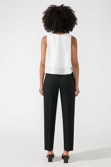 Buy Ro Zo Side Zip Ponte Black Trousers from Next USA