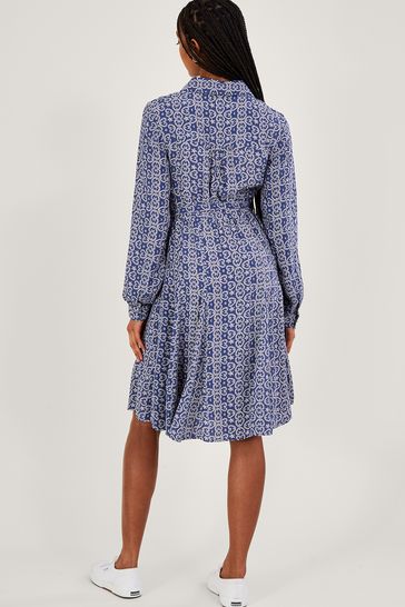 Monsoon blue shirt dress new arrivals