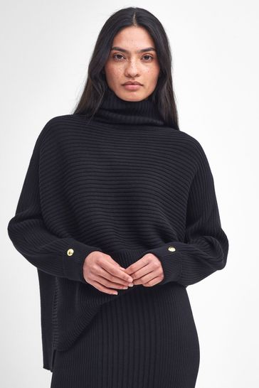 Barbour black jumper clearance
