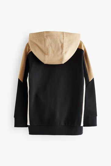 Buy Black Tan Brown Hoodie Colourblock Hoodie 3 16yrs from Next