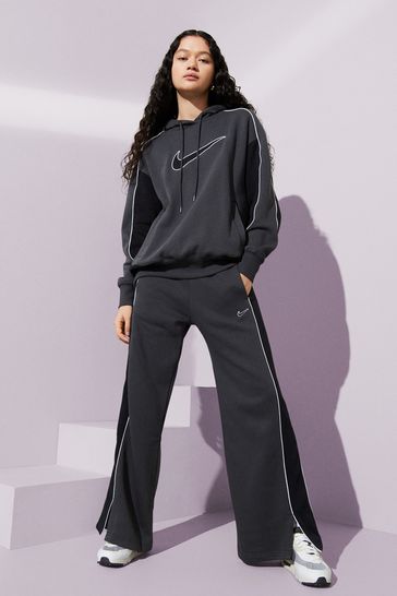 Buy Nike Dark Grey Piping Detail Swoosh Hoodie from Next Luxembourg