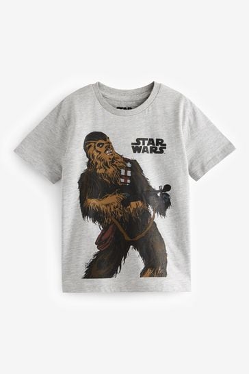 Chewbacca Grey Star Wars Short Sleeve T-Shirt (3-16yrs)
