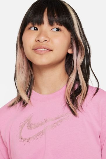 Buy Nike Pink Sportswear Swoosh Logo Dress from Next Luxembourg