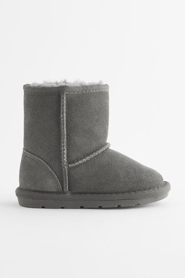 Buy Grey Suede Warm Lined Boots from Next Singapore