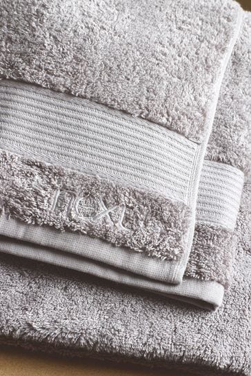 Buy Silver Grey Egyptian Cotton Towel from Next USA