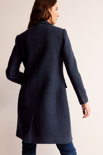Boden Blue Canterbury Textured Coat
