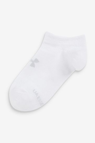 Buy Under Armour Essential No Show Black Socks 6 Pack from Next