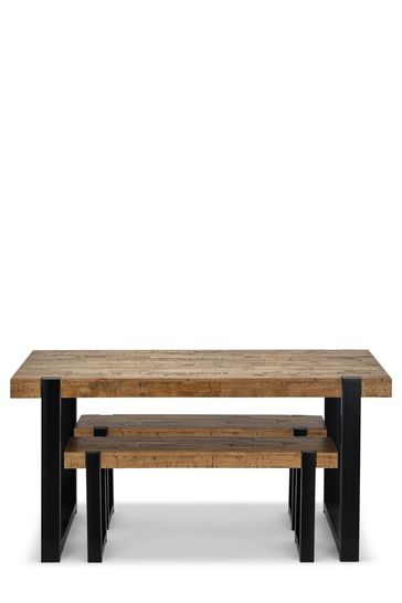 Next hudson dining table on sale and bench set