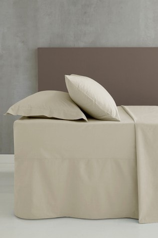 Catherine Lansfield Cream Percale Extra Deep Fitted Sheet
