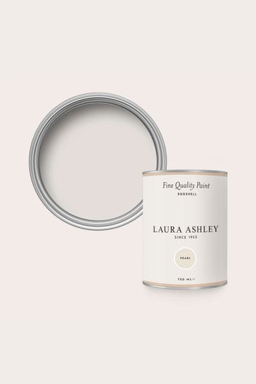 Laura Ashley Pearl White Eggshell 750ml Paint