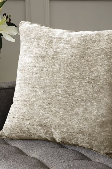 Hyperion Cream Selene Luxury Chenille Piped Cushion